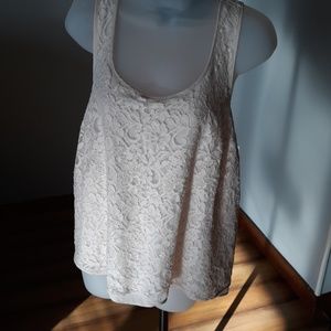 Lauren Conrad Sleeveless Lace Top XL